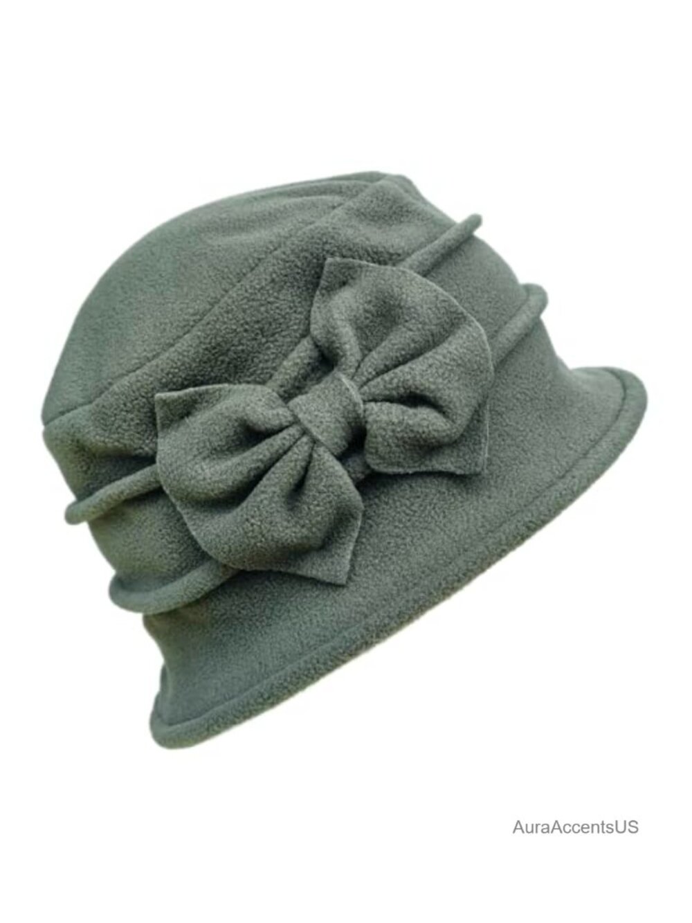 Womens Fleece Wool Beret Hat Vintage French Bucket Cloche